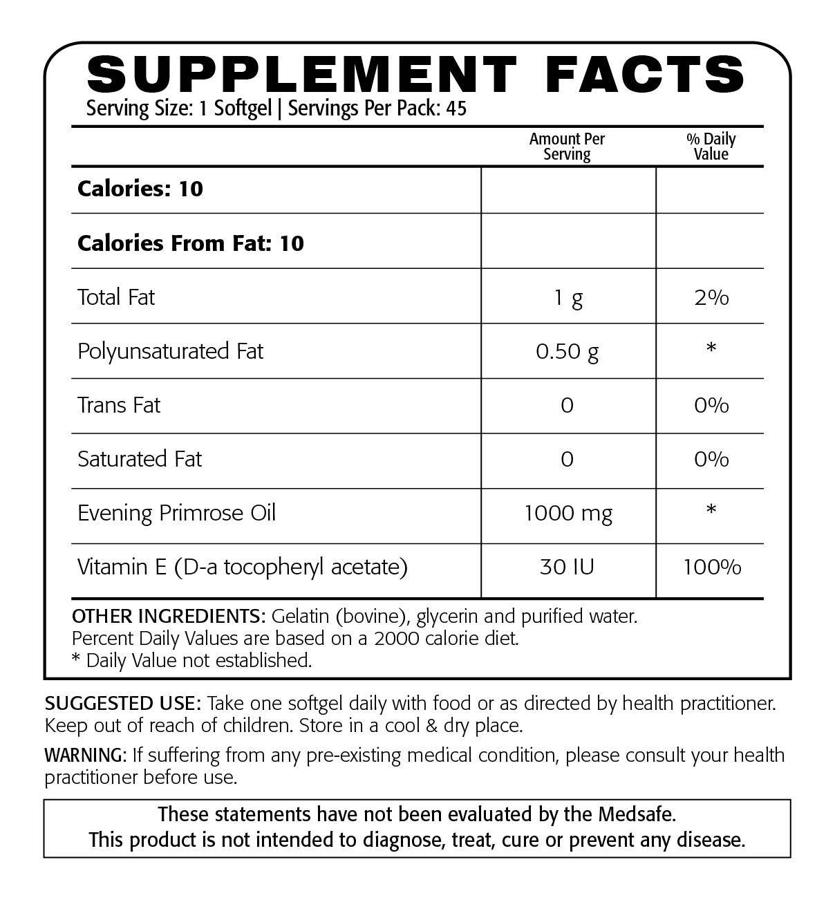 Centrovital Evening Primrose Oil 1000Mg