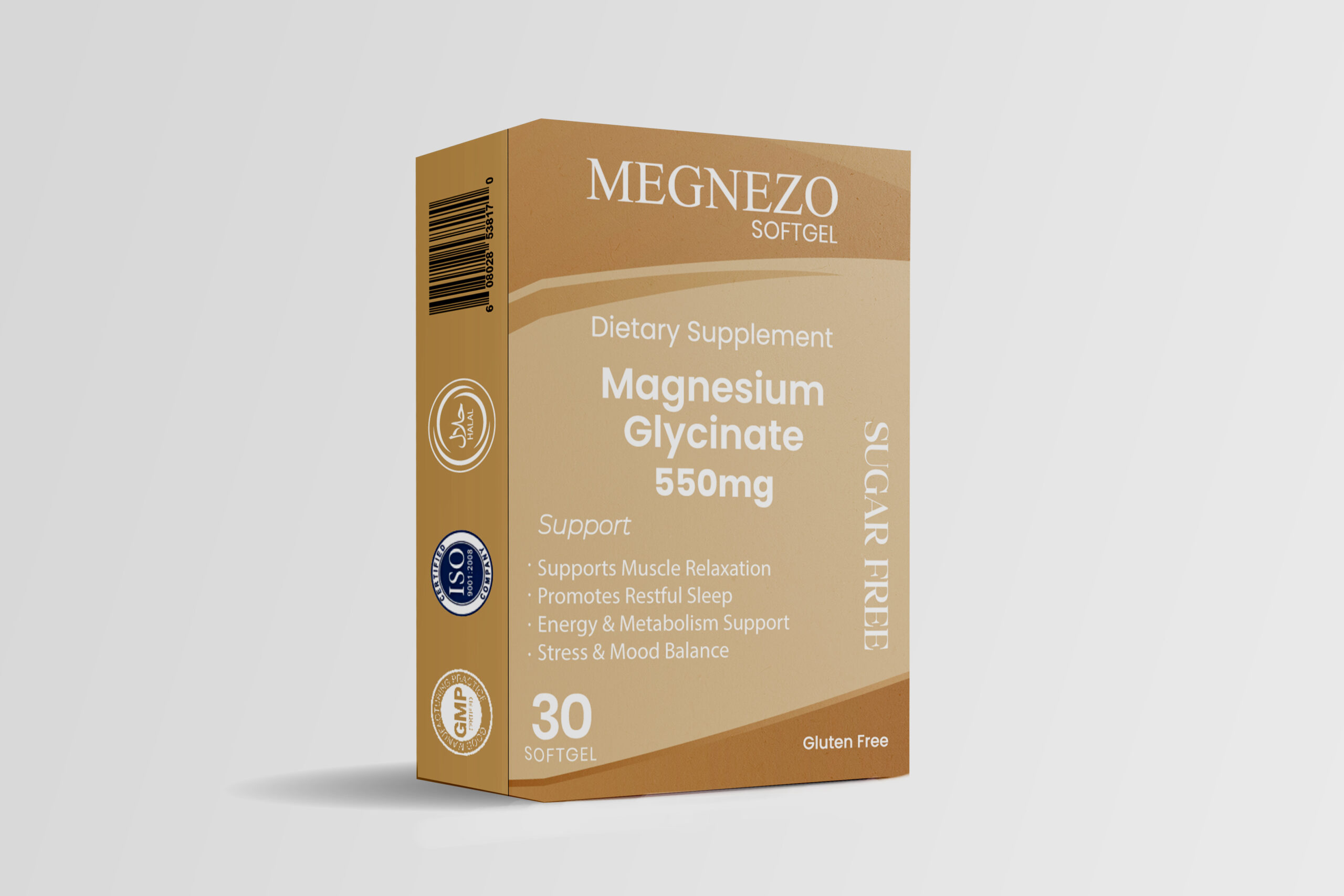 MEGNEZO Softgel 550mg (Magnesium Glycinate)